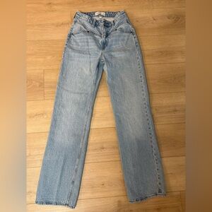 Abercrombie & Fitch Light western style Blue Straight Leg Jeans